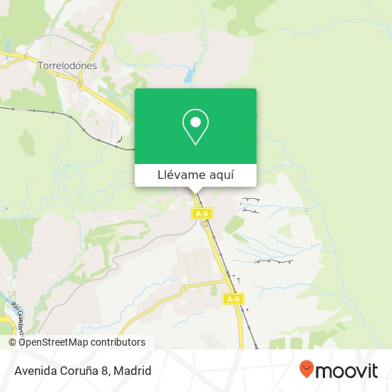 Mapa Avenida Coruña 8