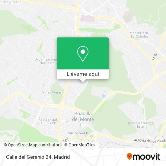 Mapa Calle del Geranio 24
