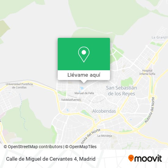 Mapa Calle de Miguel de Cervantes 4