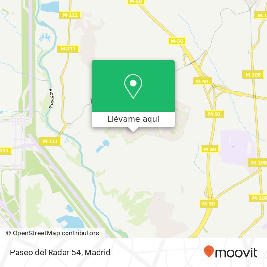 Mapa Paseo del Radar 54