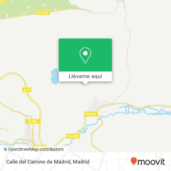 Mapa Calle del Camino de Madrid