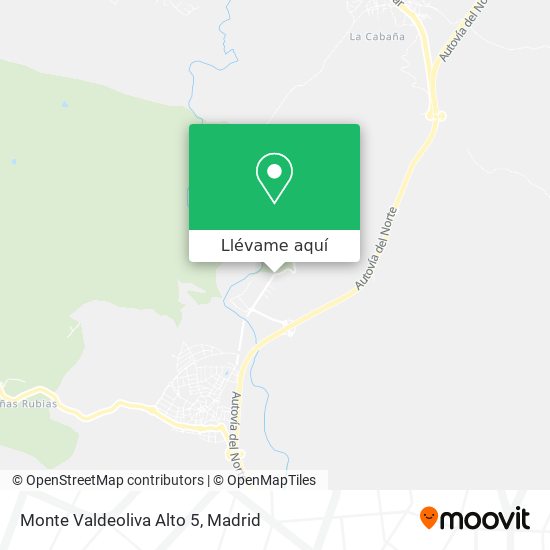 Mapa Monte Valdeoliva Alto 5