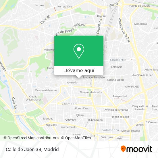 Mapa Calle de Jaén 38