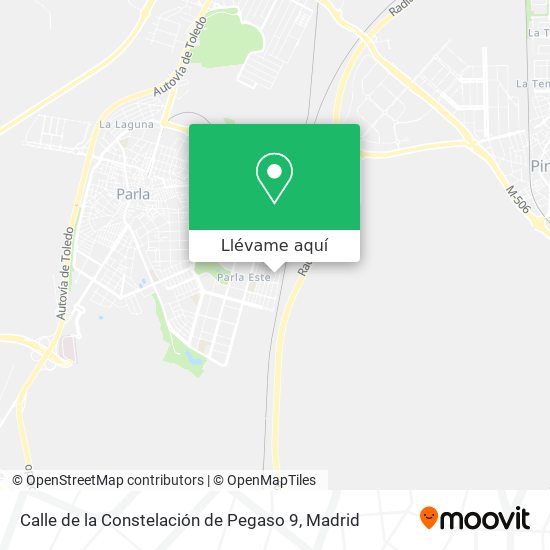 Mapa Calle de la Constelación de Pegaso 9