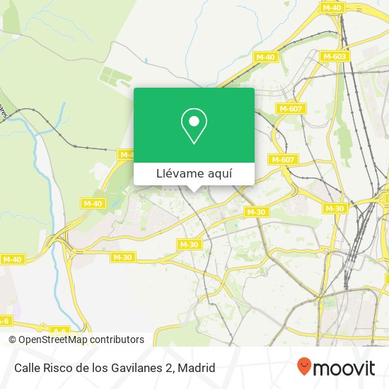 Mapa Calle Risco de los Gavilanes 2