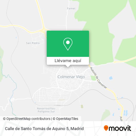 Mapa Calle de Santo Tomás de Aquino 5