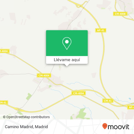 Mapa Camino Madrid