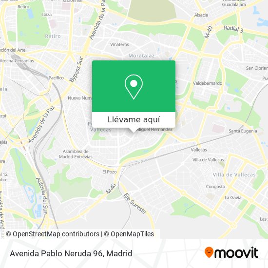 Mapa Avenida Pablo Neruda 96