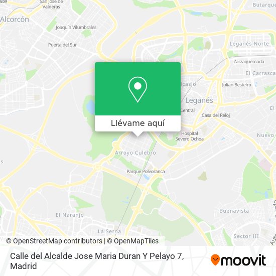 Mapa Calle del Alcalde Jose Maria Duran Y Pelayo 7