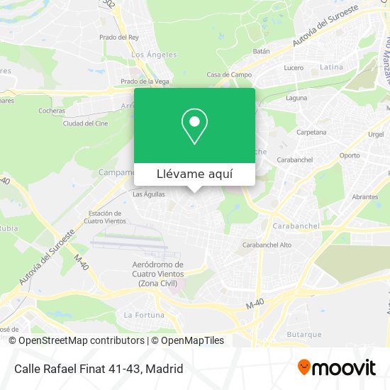 Mapa Calle Rafael Finat 41-43