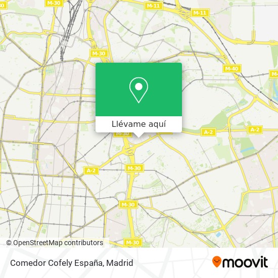 Mapa Comedor Cofely España