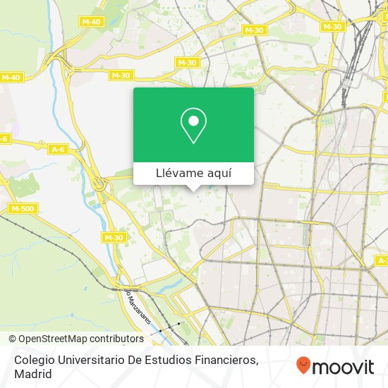 Mapa Colegio Universitario De Estudios Financieros