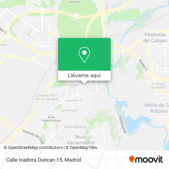 Mapa Calle Isadora Duncan 15