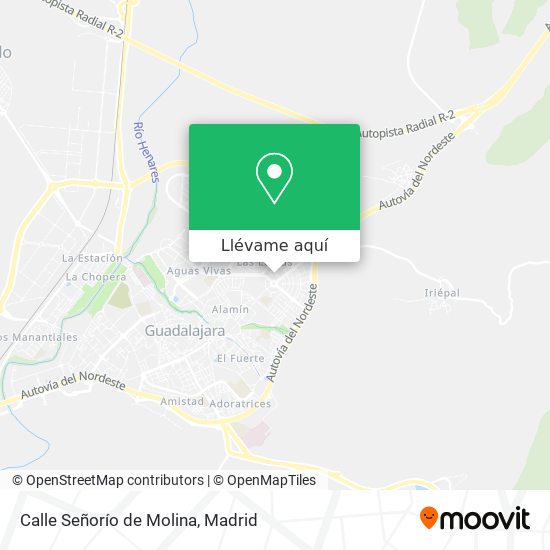 Mapa Calle Señorío de Molina