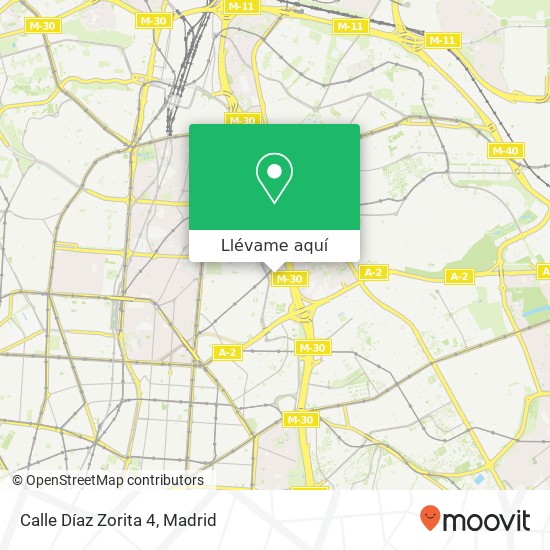 Mapa Calle Díaz Zorita 4