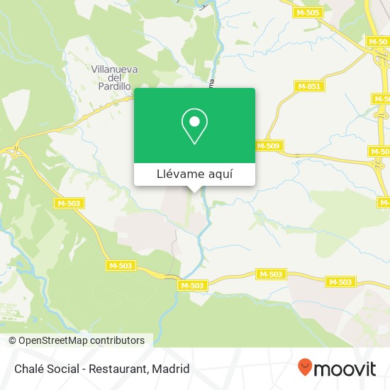 Mapa Chalé Social - Restaurant