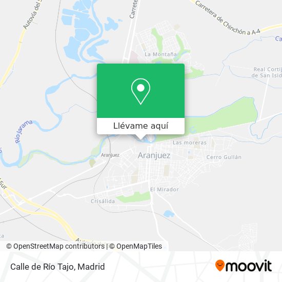 Mapa Calle de Río Tajo