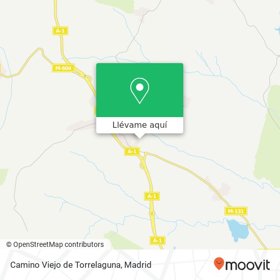 Mapa Camino Viejo de Torrelaguna