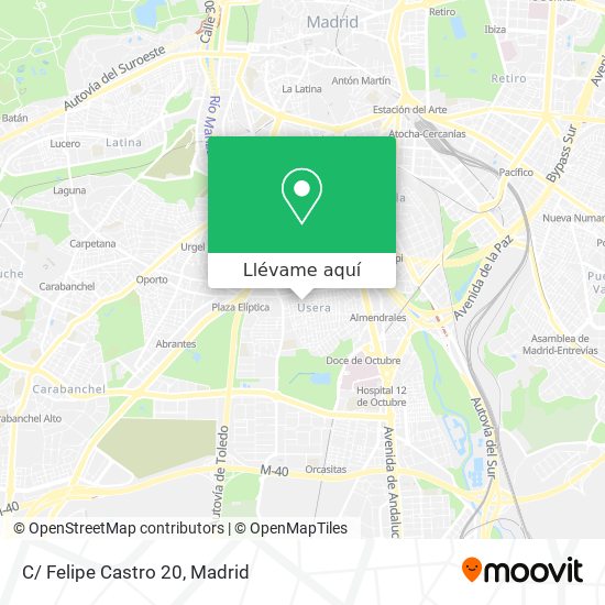 Mapa C/ Felipe Castro 20