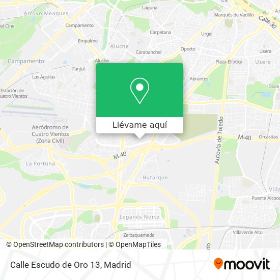 Mapa Calle Escudo de Oro 13