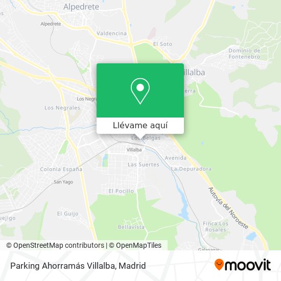 Mapa Parking Ahorramás Villalba