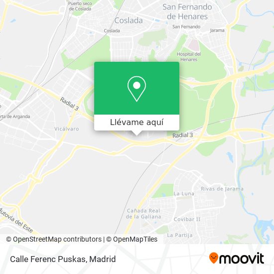 Mapa Calle Ferenc Puskas