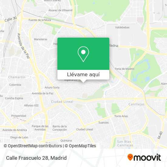 Mapa Calle Frascuelo 28