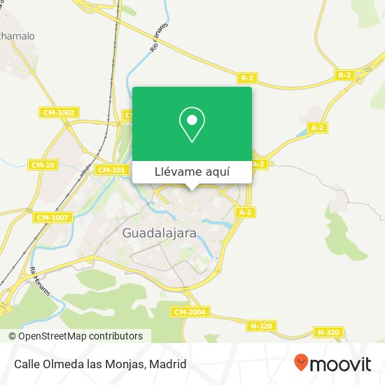 Mapa Calle Olmeda las Monjas