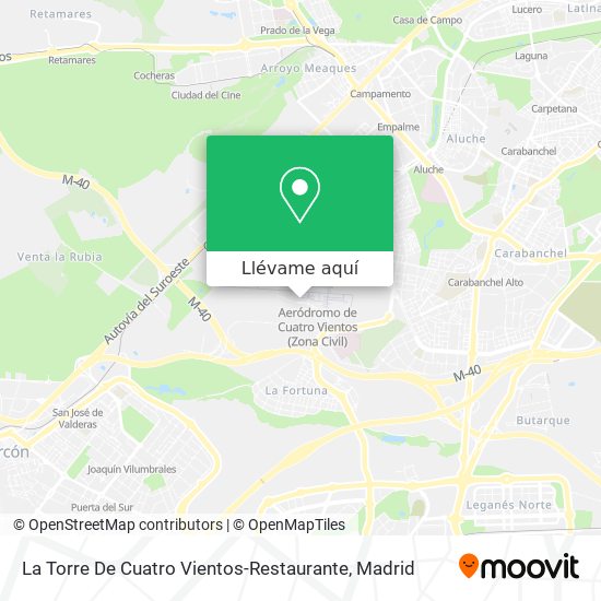 Mapa La Torre De Cuatro Vientos-Restaurante