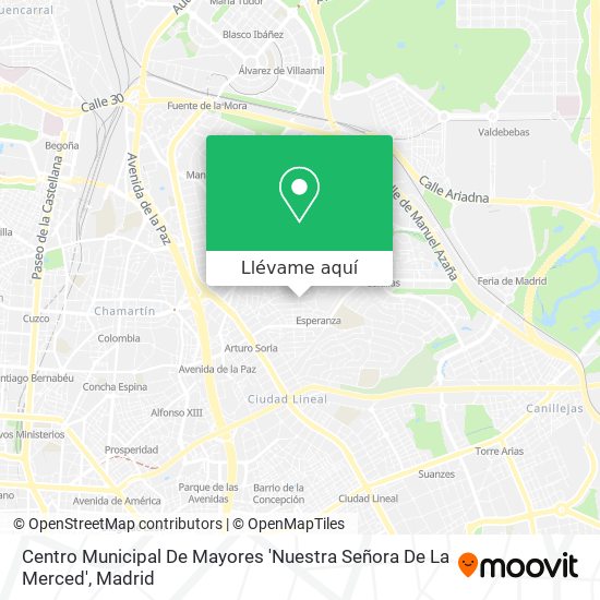 Mapa Centro Municipal De Mayores 'Nuestra Señora De La Merced'