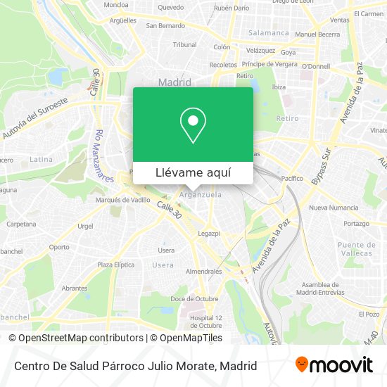Mapa Centro De Salud Párroco Julio Morate