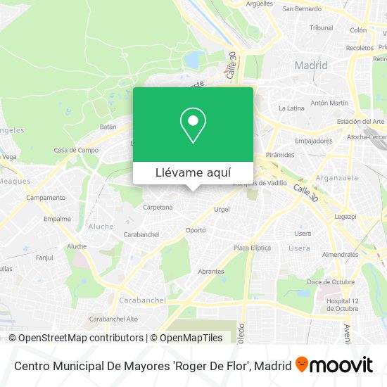 Mapa Centro Municipal De Mayores 'Roger De Flor'