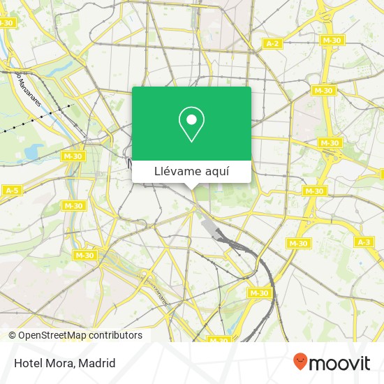 Mapa Hotel Mora