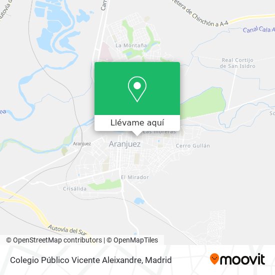 Mapa Colegio Público Vicente Aleixandre