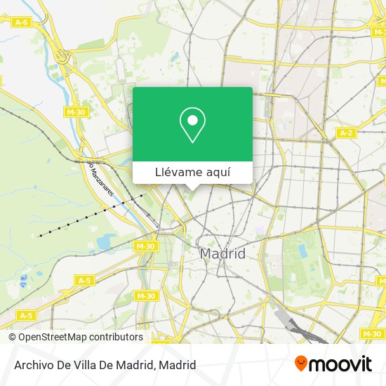 Mapa Archivo De Villa De Madrid