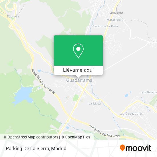 Mapa Parking De La Sierra