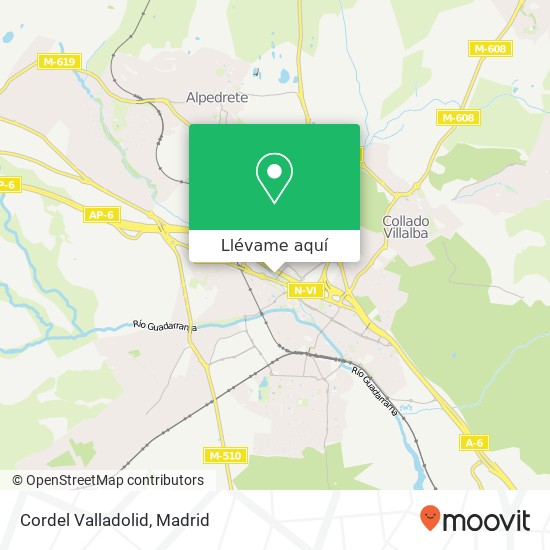 Mapa Cordel Valladolid