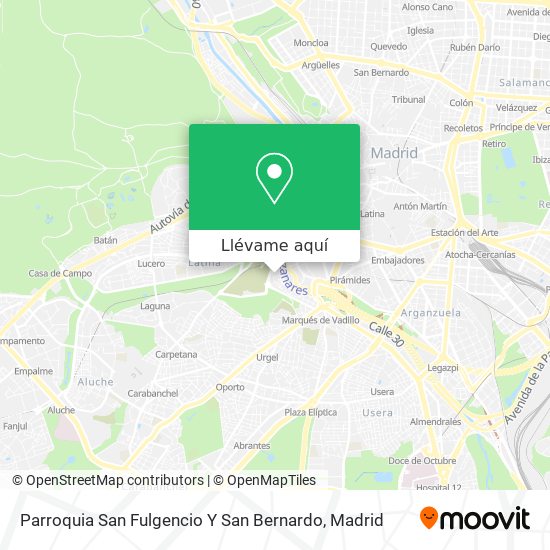 Mapa Parroquia San Fulgencio Y San Bernardo