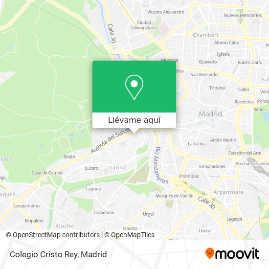 Mapa Colegio Cristo Rey