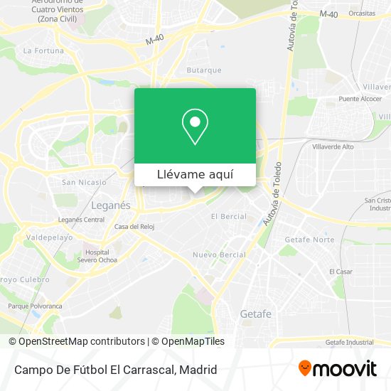 Mapa Campo De Fútbol El Carrascal