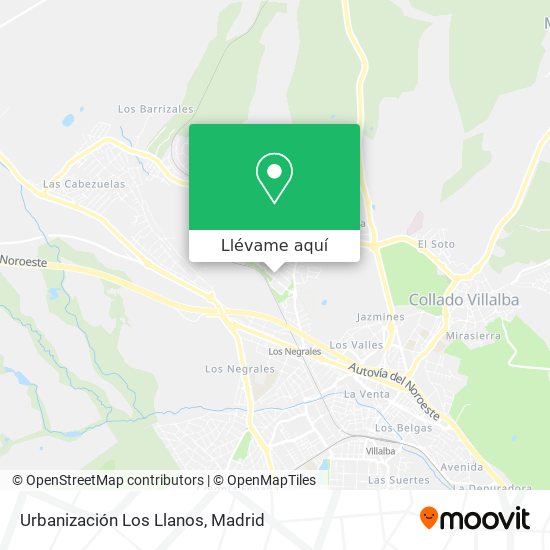 Mapa Urbanización Los Llanos