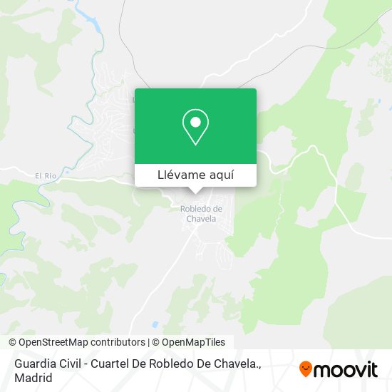 Mapa Guardia Civil - Cuartel De Robledo De Chavela.