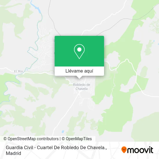 Mapa Guardia Civil - Cuartel De Robledo De Chavela.