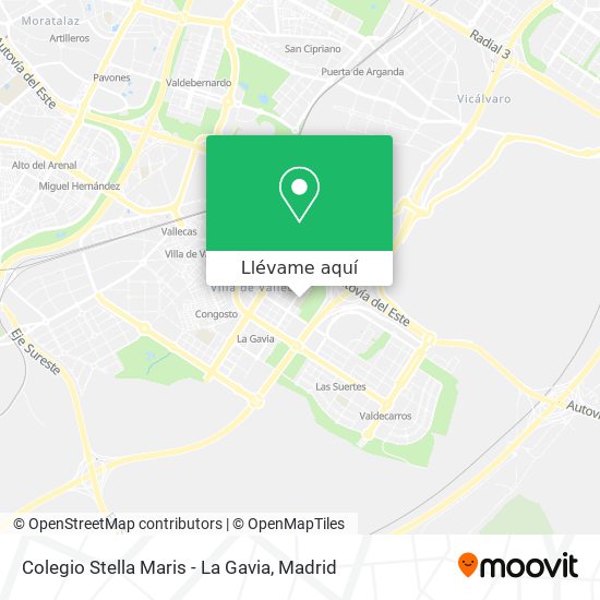Mapa Colegio Stella Maris - La Gavia
