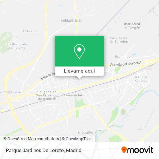 Mapa Parque Jardines De Loreto