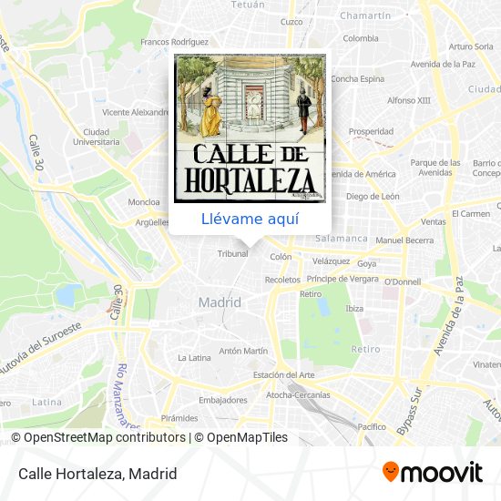 Mapa Calle Hortaleza