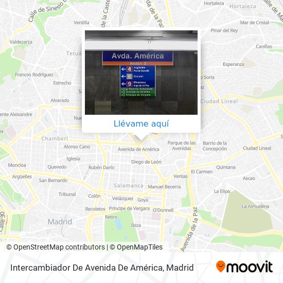 Mapa Intercambiador De Avenida De América