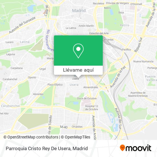 Mapa Parroquia Cristo Rey De Usera