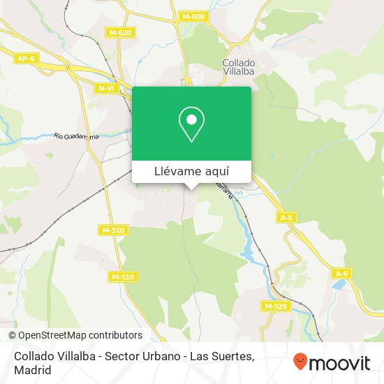 Mapa Collado Villalba - Sector Urbano - Las Suertes