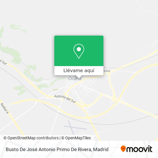 Mapa Busto De José Antonio Primo De Rivera
